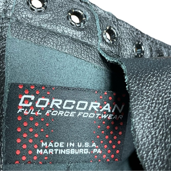 CORCORAN Women’s Lace Up Boot 1515 Black Leather Size 5 Military Moto Grunge - Picture 12 of 15